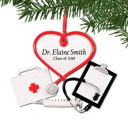 Personalized Medical Graduation Christmas Ornament