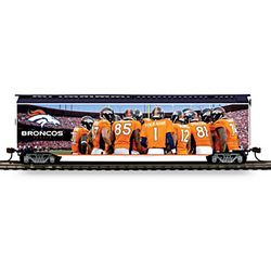 Personalized Denver Broncos Train Box Car