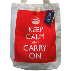 Keep Calm and Carry On Canvas Bag
