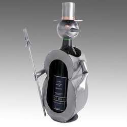 Snowman Wine Bottle Caddy