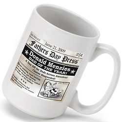Father's Day Personalized Headline Coffee Mug