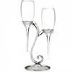 Raindrop Flutes with Swirl Stand