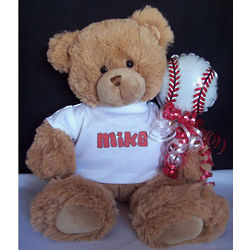 Personalized Baseball Teddy Bear