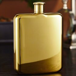 Benway 14K Plated Gold Flask