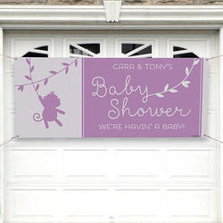 Baby Zoo Animals Baby Shower Personalized Banner