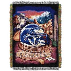 Denver Broncos Home Field Advantage Throw Blanket