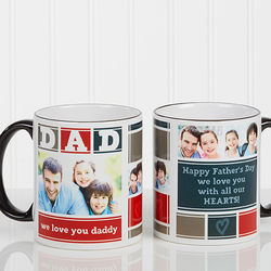 Dad Photo Collage Personalized Coffee Mug