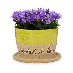 Rooted in Love Stoneware Planter