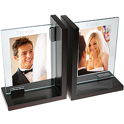 Personalized Wood Bookend Picture Frames