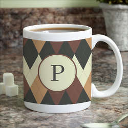 Argyle Personalized Coffee Mug