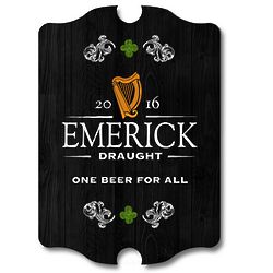 Irish Icons Personalized Bar Sign