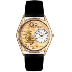 Small Gold Face Lord's Prayer Watch