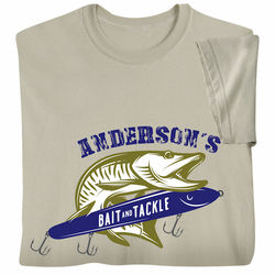 Personalized Bait and Tackle T-Shirt