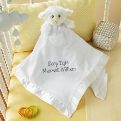 Personalized Sweet Little Lamb Baby Blanket