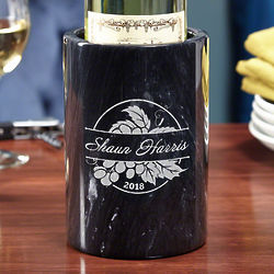 Rhone Valley Engraved Marble Wine Chiller