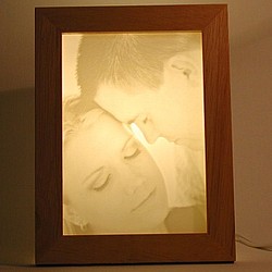 Romantic Personalized Photo Carved Lamp