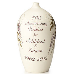 Personalized Anniversary Wish Vase