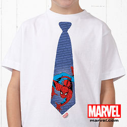 Marvel Retro Personalized Youth Tie T-Shirt