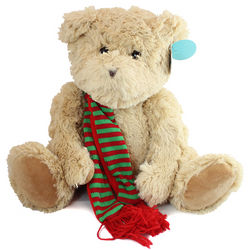 Christmas Teddy Bear with Scarf