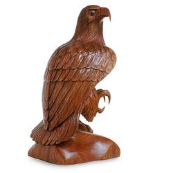 Eagle Rules the Sky Wooden Sculpture