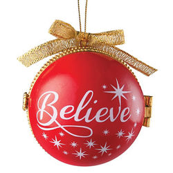Believe Porcelain Opening Christmas Ornaments