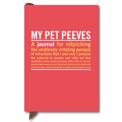 Pet Peeves Mini Journal