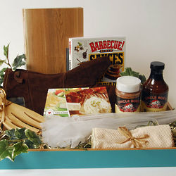 Deluxe BBQ Set with Bamboo Wood Tray