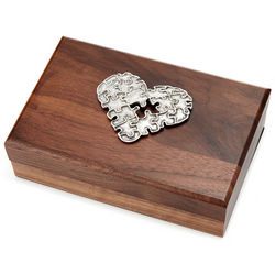 Handcrafted Puzzle Heart Box