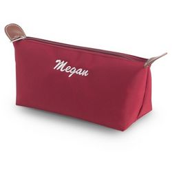 Small Cherry Colored Cosmetic Bag