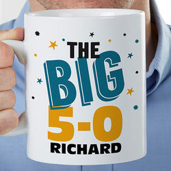 Big Birthday Personalized 30-Ounce Coffee Mug