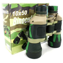 Camouflage Binoculars with Compass and Pouch