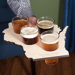 Home State Personalized Beer Tray & Glasses