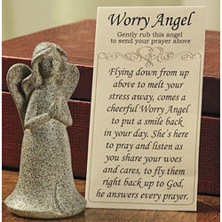 Worry Angel with Prayer Card Set