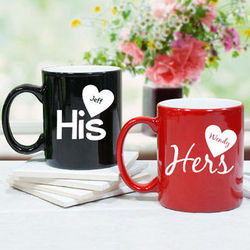 Personalized His or Hers Coffee Mug