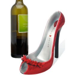 Glamour Petal High Heel Wine Holder