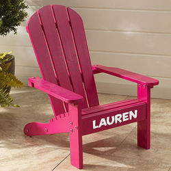 Kid's Personalized Adirondack Chair in Pink
