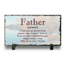 Personalized Slate Desk Plaque for Dad