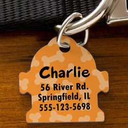 Fire Hydrant Personalized Dog Identification Tag