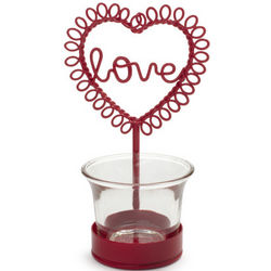 Red Valentine's Tealight Candle Holder
