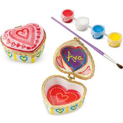 Paint a Porcelain Heart Treasure Box