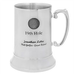 Personalized 19th Hole Steel Mug
