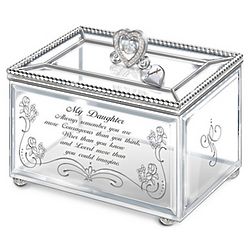 Daughter, You Are Loved Personalized Glass Memory Box