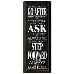 Go After What You Want Plaque