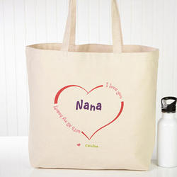 Personalized All Our Hearts Tote Bag