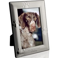Puppy Paw Print Personalized 4x6 Picture Frame