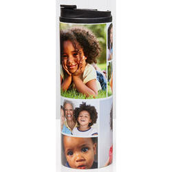 Personalized 6 Photo Collage Travel Tumbler