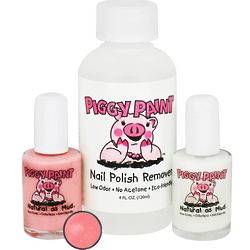Piggy Paint Tippy Toe Show Nail Polishes and Remover