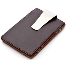 Leather Magic Wallet with Money Clip