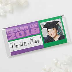 Graduation Class Personalized Photo Candy Bar Wrappers