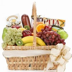 Premium Gourmet Fruit and Chocolate Basket